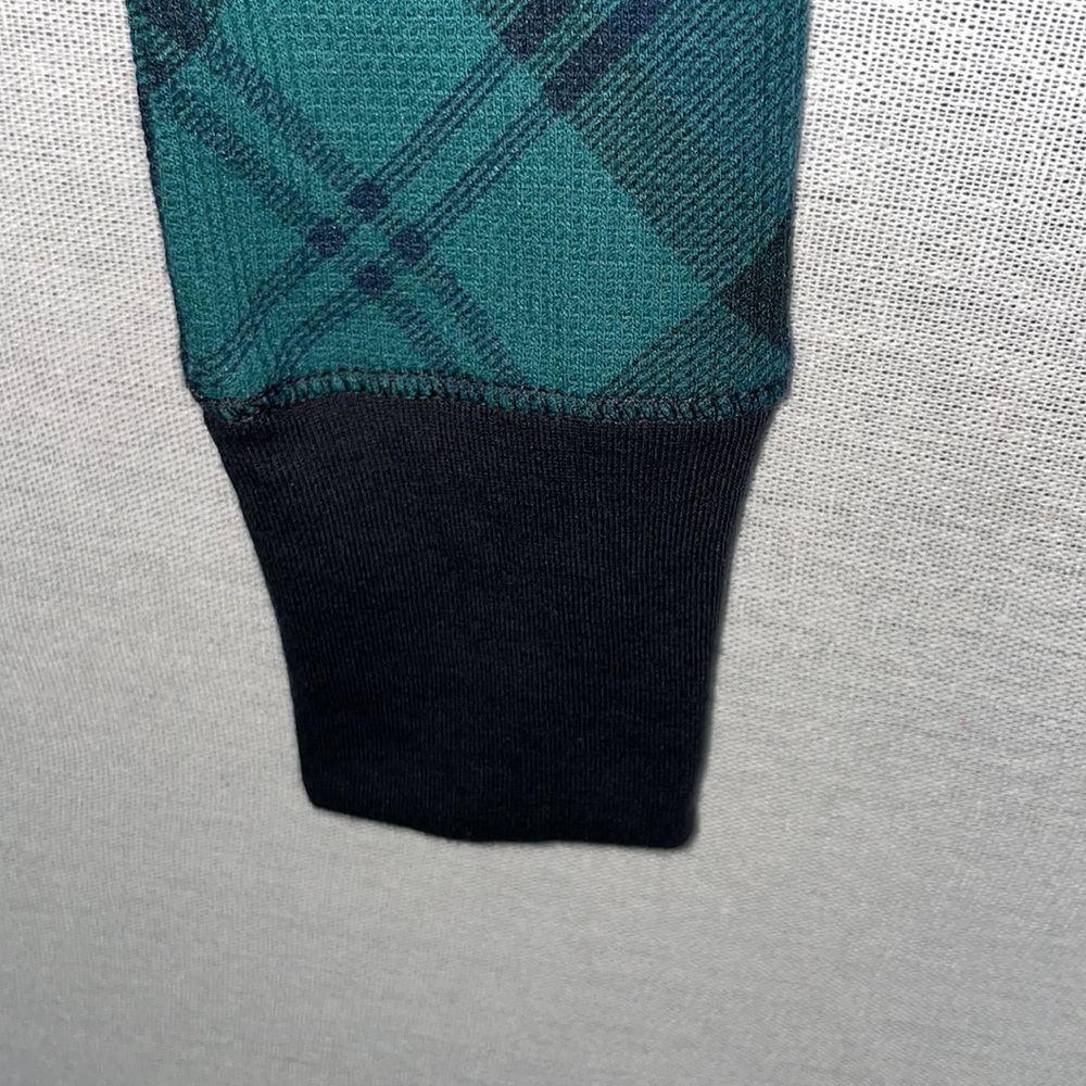 Old Navy Green/Black/Navy Plaid Thermal Top, XS - Picture 6 of 6